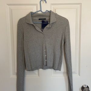 brandy melville long-sleeved button-down
